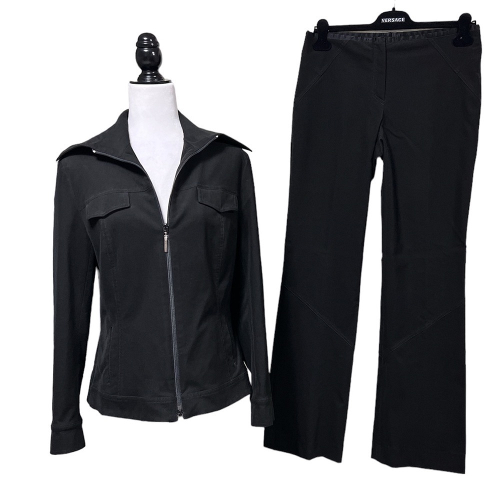 Escada Laurél Pants & Top Corduroy Velvet Set